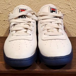 Kids FILA Original Fitness White Navy Red (Big Boy 7) No Box!